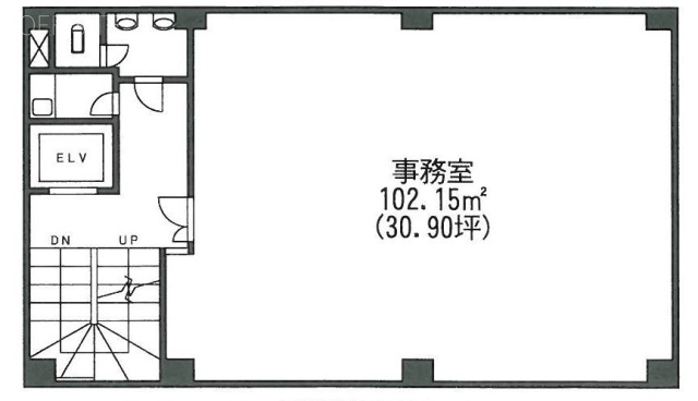 佐伯ビル3F 間取り図
