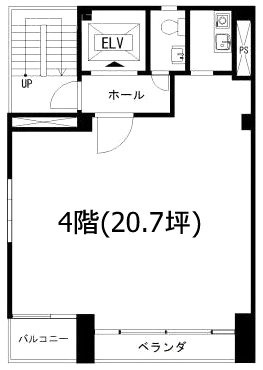 カノウビル4F 間取り図