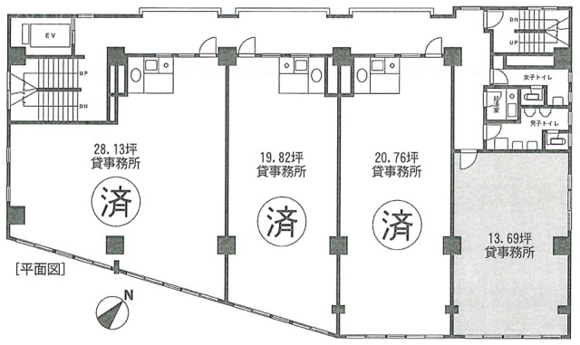 ウェイサイドビル4F 間取り図