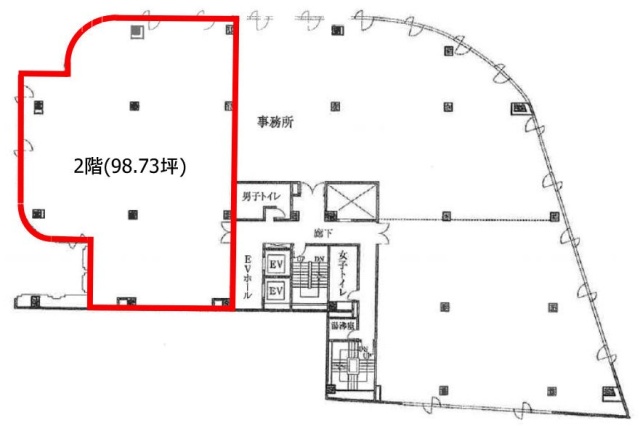 高輪ミューズビル2F 間取り図