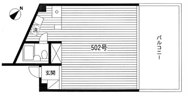 サンライト追川ビル5F 間取り図