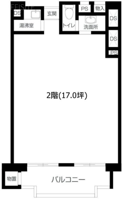 松濤ハイツビル2F 間取り図