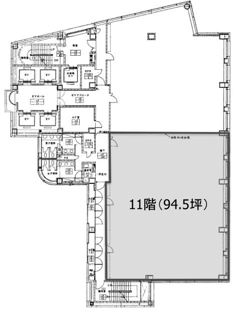 芝二丁目ビル11F 間取り図