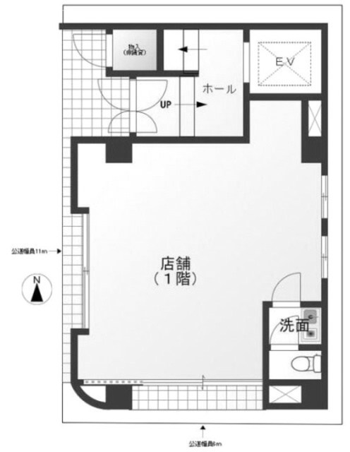 エスポワールビル1F 間取り図