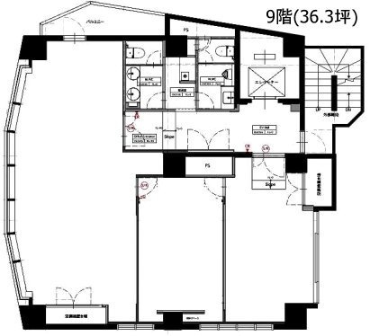 TOWER FRONT 神谷町9F 間取り図