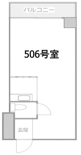 六本木三丁目ビル506 間取り図