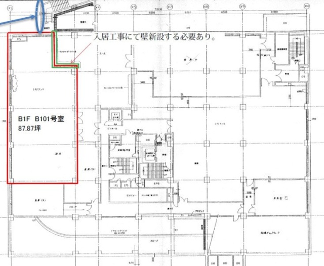 MFPR渋谷ビルB1F 間取り図