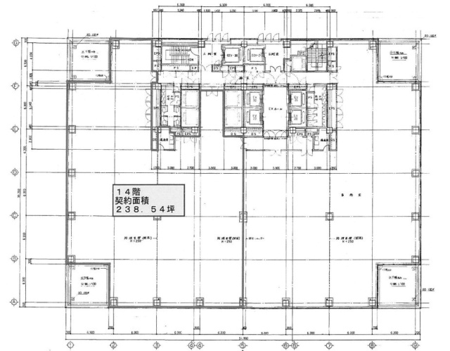 茅場町タワー14F 間取り図