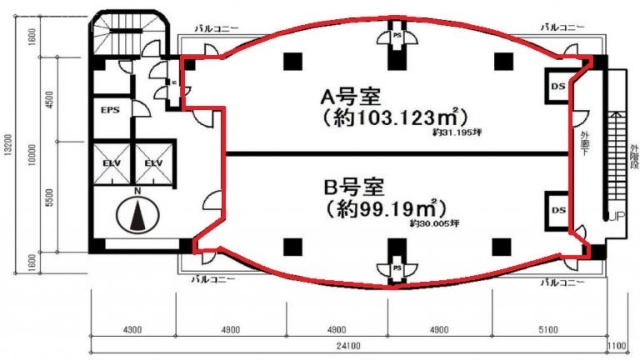 ウィステリアAB 間取り図