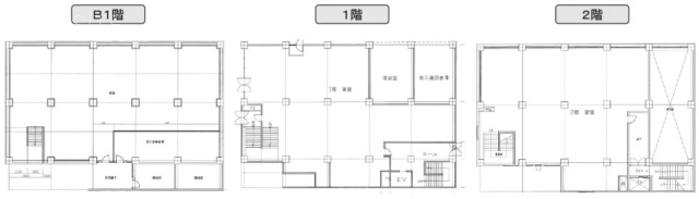 坂入ビルB1F～2F 間取り図