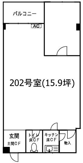 桜山ビル202 間取り図