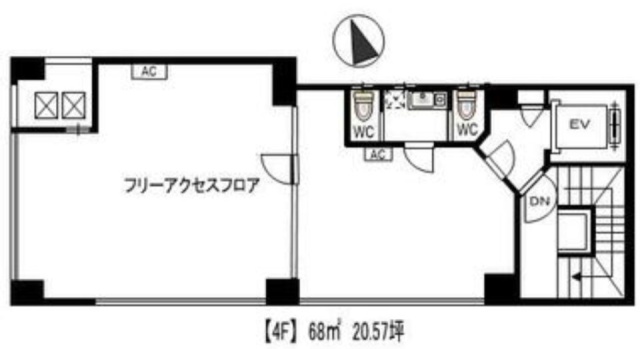 ユーワビル4F 間取り図