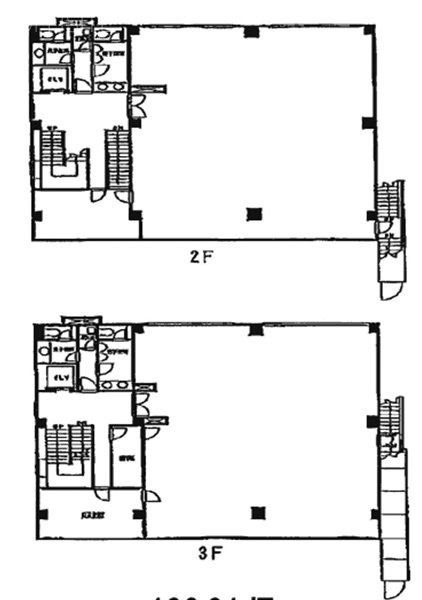 真興交易本社ビル2F～3F 間取り図