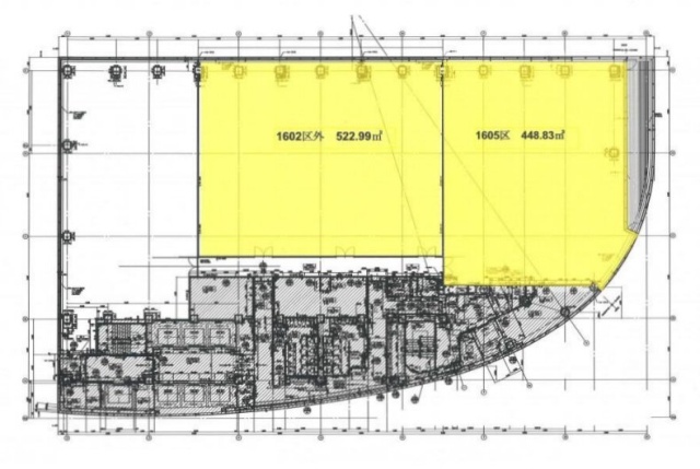 有楽町駅前ビルディング(有楽町イトシアオフィスタワー)1602 間取り図