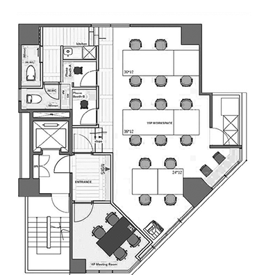 神田ノースフロント8F 間取り図