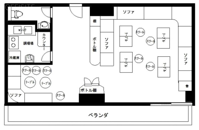ロゼビルB 間取り図