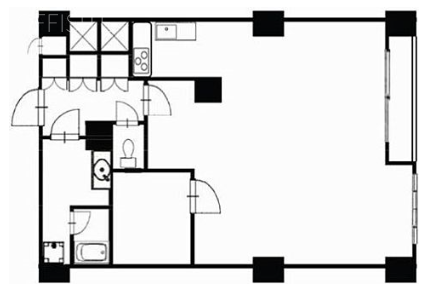 高輪ホワイトマンション1302 間取り図