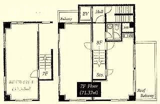 塚本ビル7F 間取り図