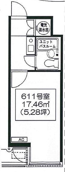 ノア渋谷309 間取り図