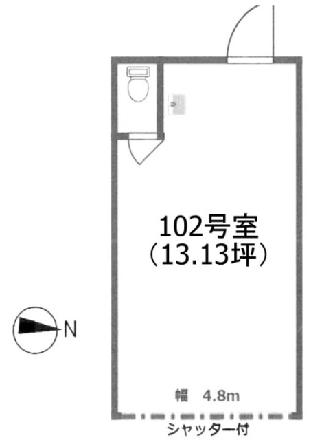 上野毛リトルタウン102 間取り図