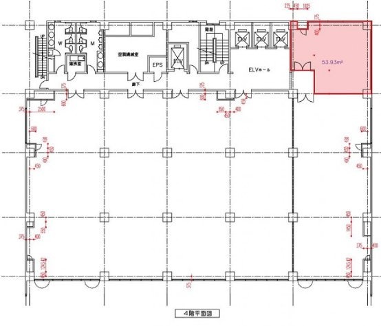 日本生命新橋ビル4F 間取り図