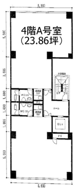 マルイチ(丸一)ビルA 間取り図