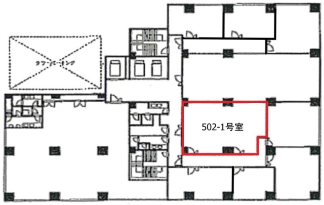 新横浜第1竹生ビル502-1 間取り図