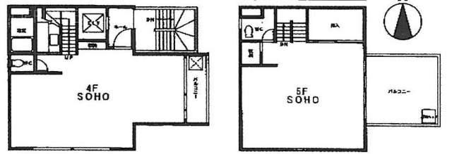 二番町ビル4F～5F 間取り図