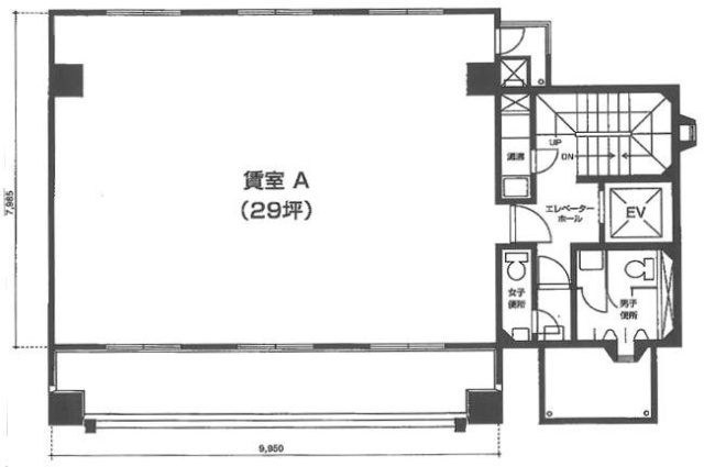 楠本第3ビルA 間取り図