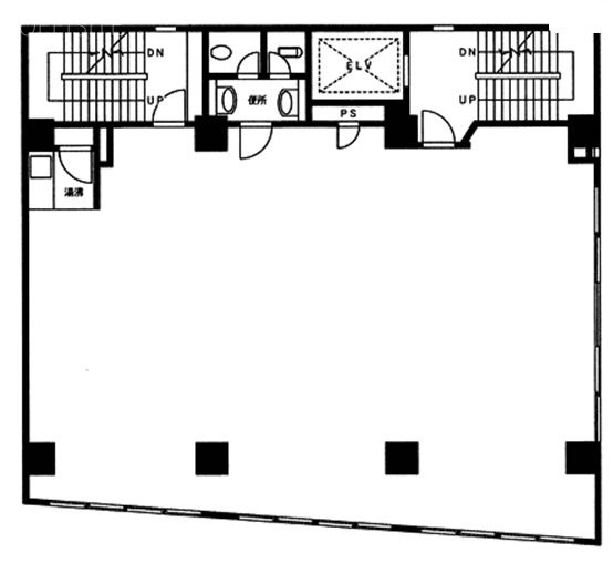 愛宕小西ビル3F 間取り図