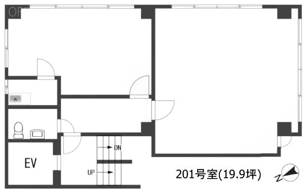 大森北パークビル201 間取り図