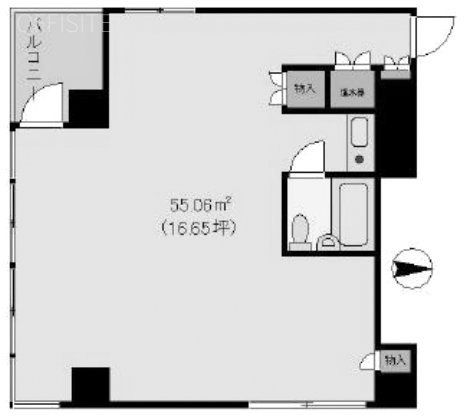 アクセス西新宿ビル7F 間取り図