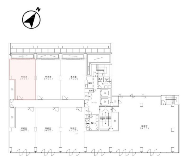 共同ビル銀座7丁目401 間取り図