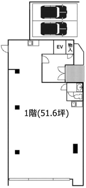 カーサ両国1F 間取り図