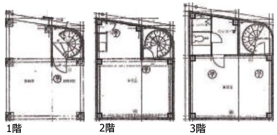 日拓高田馬場ビル第21F~3F 間取り図