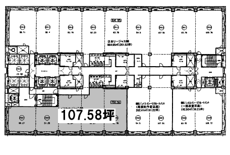 横浜スカイビル18F 間取り図