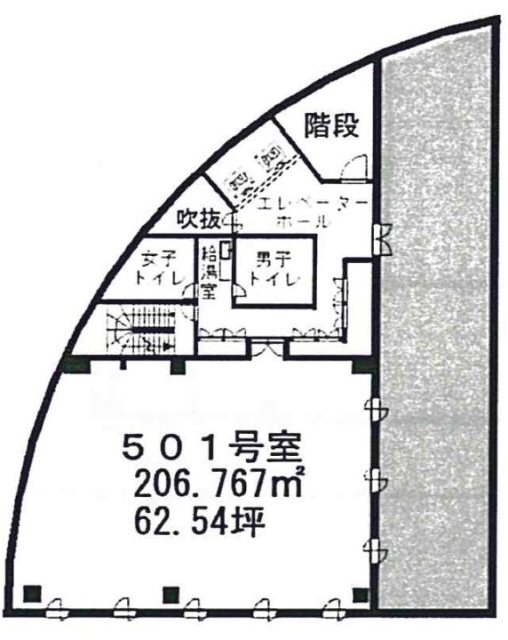 サークビル5F 間取り図