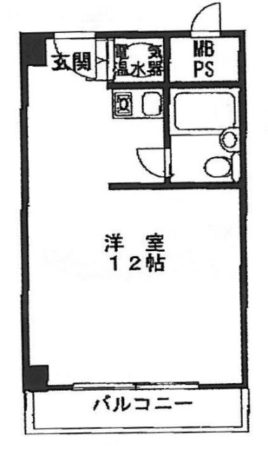 新宿御苑前マンション705 間取り図