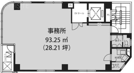 南青山渡辺ビル5F 間取り図