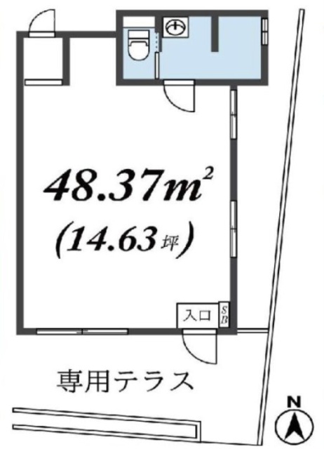 神楽坂OSハウスビル102 間取り図