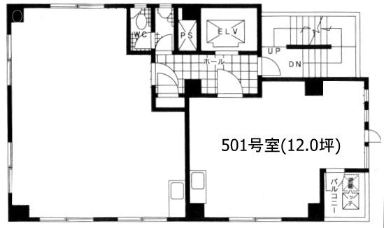 第2スヂノビル501 間取り図