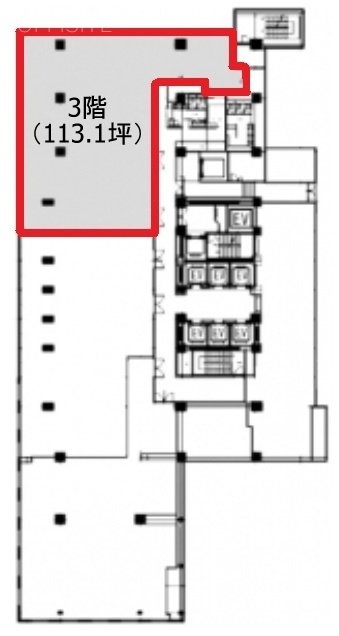 後楽森ビル3F 間取り図