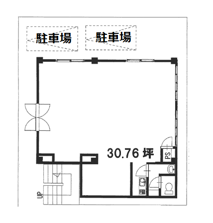 クラウンズビラビル1F 間取り図