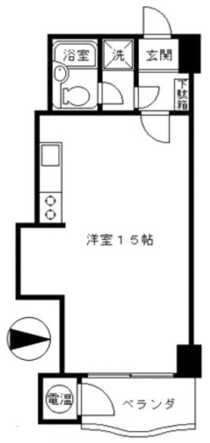 サンハイツ中野802 間取り図