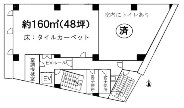 幸伸ビル6F 間取り図