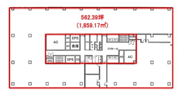 新百合トウェンティワン7F 間取り図