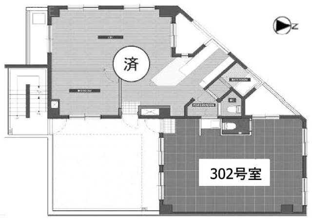 ウィンド山王ビル302 間取り図