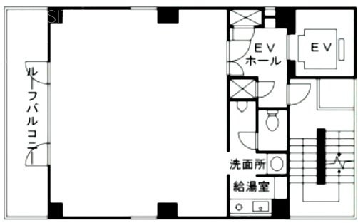 大門OKビル5F 間取り図