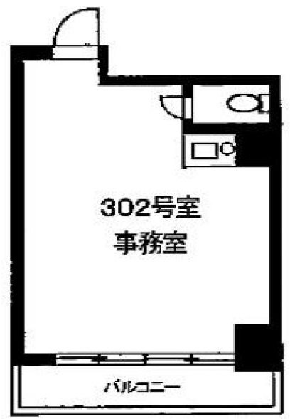 中銀第2新橋マンション302 間取り図