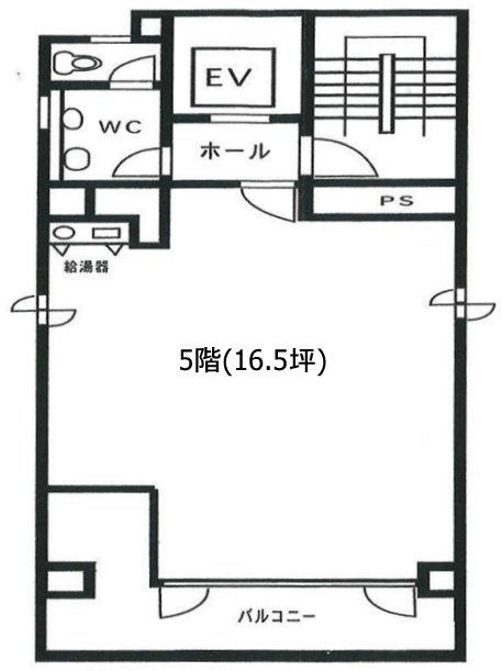 S&Uビル5F 間取り図